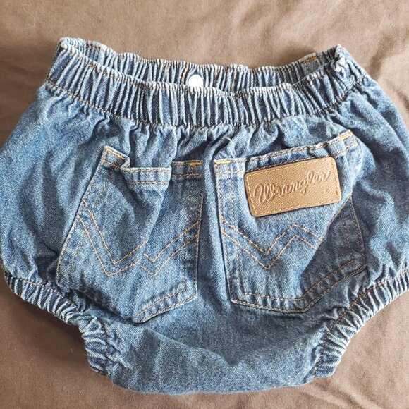 Wrangler Jeans Diaper Cover Denim Country Elastic Waistband Leg Openings - Picture 2 of 4